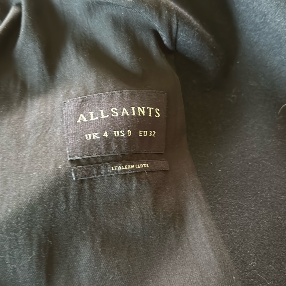 All saints Italian cloth jacket
